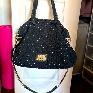 Black gold studded juicy couture bag